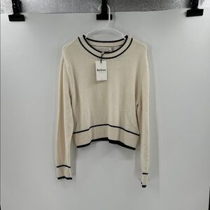 Barbour Women's Rochelle Knitted Jumper - Cloud - 10 - New with tags